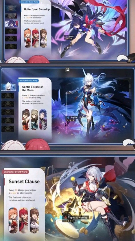 Honkai Star Rail team composition screen example