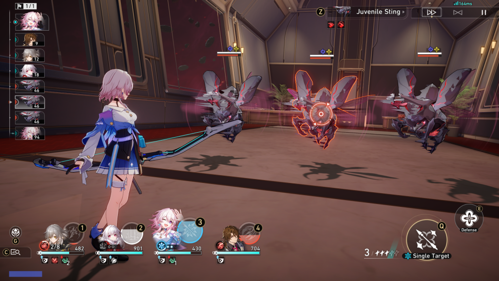 Honkai Star Rail combat gameplay screenshot