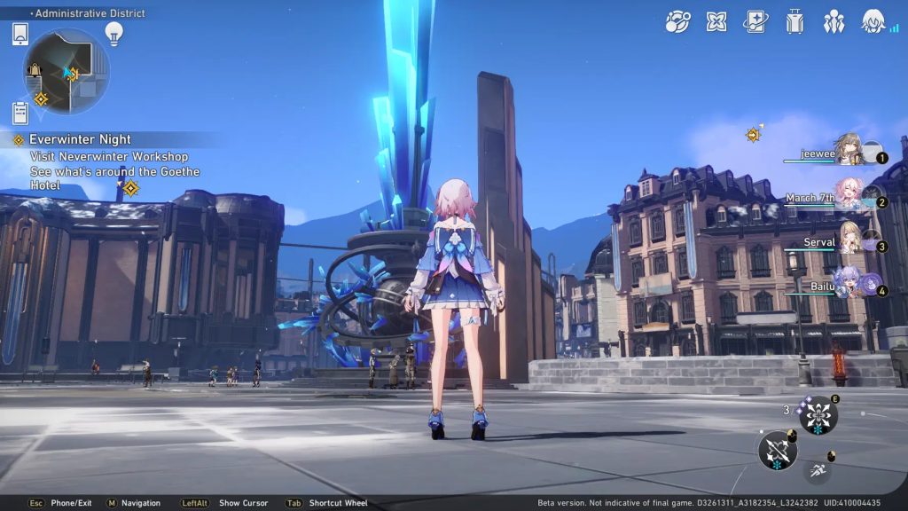 Honkai Star Rail open world gameplay screenshot