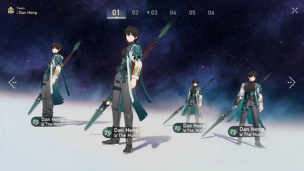 Honkai Star Rail 4 Dan Heng meme team