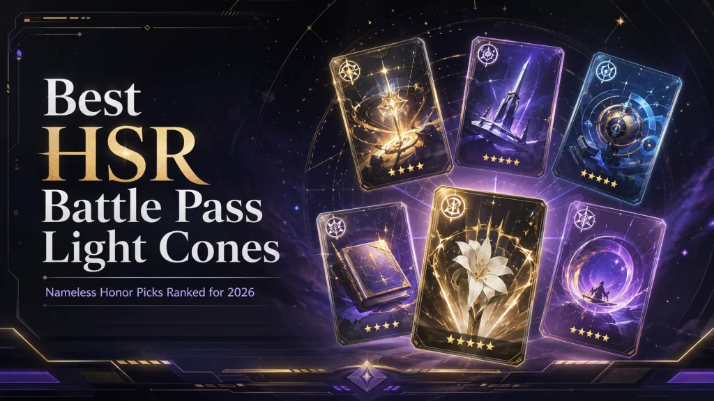 Best HSR Battle Pass Light Cones Ranked Nameless Honor Picks 2026
