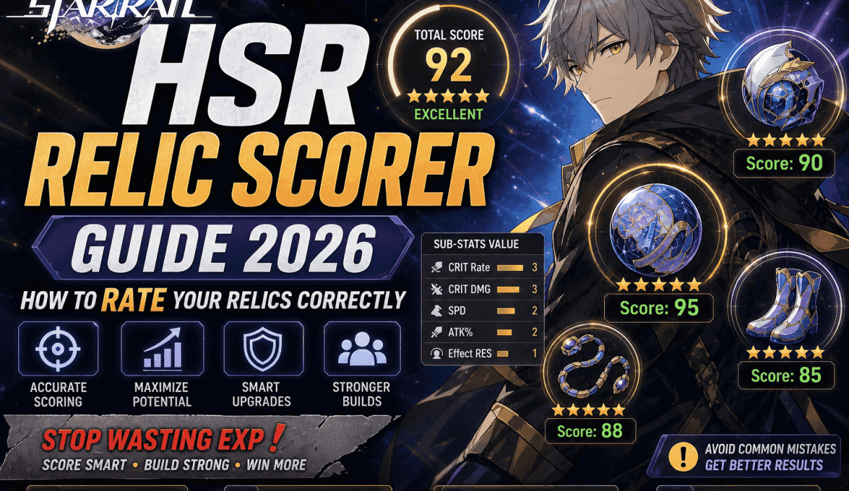 hsr relic scorer guide 2026 how to rate relics correctly honkai star rail