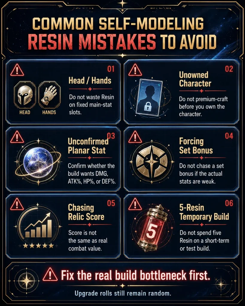 Common Self-Modeling Resin mistakes to avoid in HSR