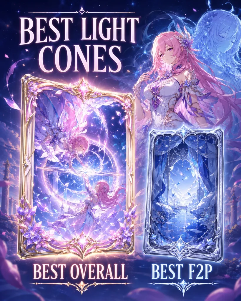 Cyrene best Light Cones HSR ranked with signature and F2P options