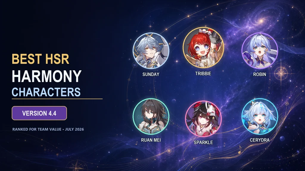 Best HSR Harmony characters ranked for Honkai Star Rail Version 4.4