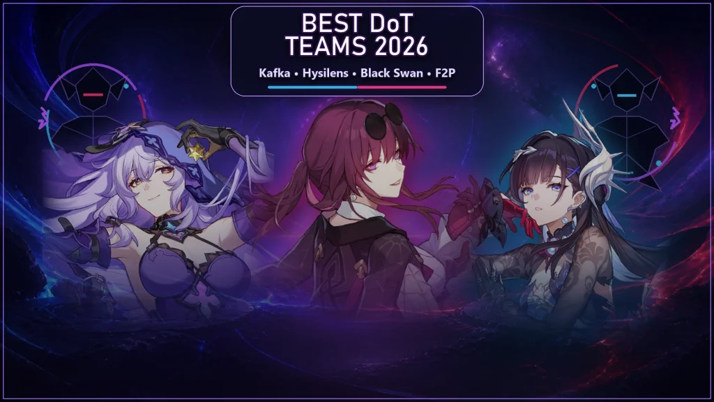 Best HSR DoT team 2026 with Kafka Black Swan and Hysilens