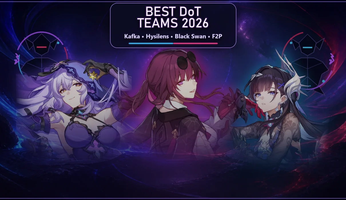 Best HSR DoT team 2026 with Kafka Black Swan and Hysilens