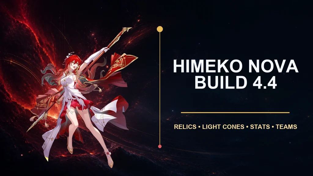 Himeko Nova build HSR 4.4 best relics Light Cones stats and teams