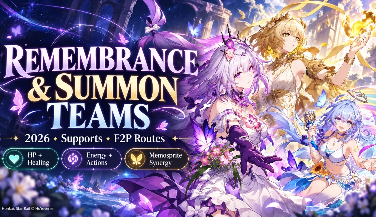 Castorice, Aglaea and Robin Summeretto introducing HSR Remembrance and summon team choices